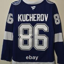 Nikita Kucherov #86 Tampa Bay Lightning Fanatics Premium Home Jersey Size 46 NWT