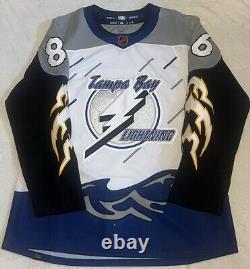 Nikita Kucherov #86 Tampa Bay Lightning Reverse Retro Adidas NHL Hockey Jersey