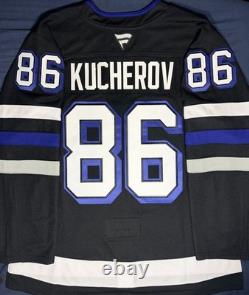 Nikita Kucherov Fanatics Premium Tampa Bay Lightning 3rd Jersey Size 56