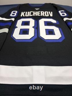 Nikita Kucherov Fanatics Premium Tampa Bay Lightning 3rd Jersey Size 56