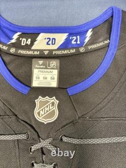 Nikita Kucherov Fanatics Premium Tampa Bay Lightning 3rd Jersey Size 56