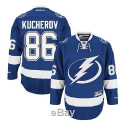 Nikita Kucherov Reebok Tampa Bay Lightning Home Blue Premier Jersey Men's