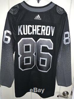 Nikita Kucherov Tampa Bay Lightning Adidas Authentic Alternate Jersey 50 $225
