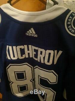 Nikita Kucherov Tampa Bay Lightning Adidas Jersey Size Large(52)