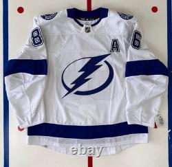 Nikita Kucherov Tampa Bay Lightning Adidas MiC Team Issued Authentic Jersey 56