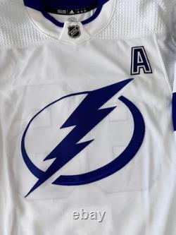 Nikita Kucherov Tampa Bay Lightning Adidas MiC Team Issued Authentic Jersey 56