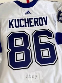 Nikita Kucherov Tampa Bay Lightning Adidas MiC Team Issued Authentic Jersey 56