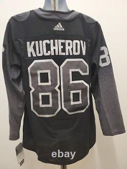 Nikita Kucherov Tampa Bay Lightning Black Adidas Mens Jersey (56) 2XL new