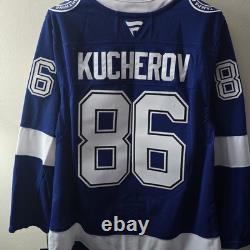 Nikita Kucherov Tampa Bay Lightning Fanatics Premium Home Jersey 54 NWT