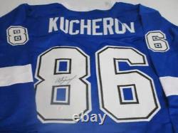 Nikita Kucherov of the Tampa Bay Lightning Autographed Hockey Jersey PAAS COA 71