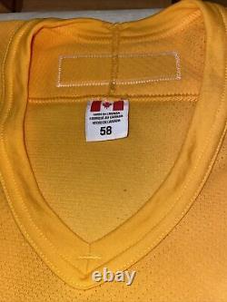 Nwt Authentic 58 Ccm Tampa Bay Lightning Practice Jersey Yellow New Mic