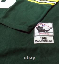 Nwt Green Bay Packers Mitchell & Ness Paul Hornung 1961 Throwback Jersey 50
