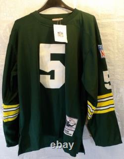Nwt Green Bay Packers Mitchell & Ness Paul Hornung 1961 Throwback Jersey 50
