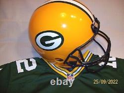 Nwt Green Bay Packers Youth Medium Aaron Rodgers Football Jersey Uniform Helmet