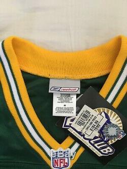 Nwt Mens Green Bay Packers Brett Favre Reebok Helmet Tag Jersey Size 50