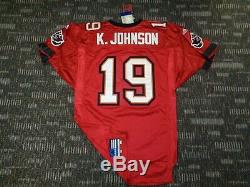 Nwt Sewn Keyshawn Johnson Tampa Bay Buccaneers Adidas Mens NFL Game Jersey $300+