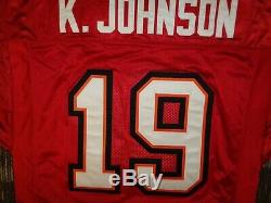 Nwt Sewn Keyshawn Johnson Tampa Bay Buccaneers Adidas Mens NFL Game Jersey $300+