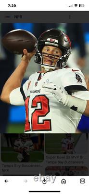 Nwt White Tampa Bay Bucs Tom Brady Superbowl 55 Football Jersey, Size Large