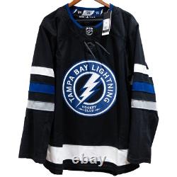 OFFICIALLY LICENSED Tampa Bay Lightning Black Legacy Authentic Adidas Jersey