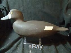 Pair rigmate Bluebill decoys Barnegat Bay style by W. M. Oler Beach Haven NJ