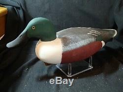 Pair rigmate Shoveler decoys Barnegat Bay style by W. M. Oler Beach Haven, NJ