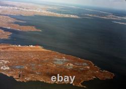 Photograph Bird Landing on piling across the Bay from Long Beach Island NJ