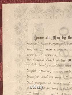 Pocomoke Bay Oyster Co NJ / MD VA connections 1886 stock certificate not tin can