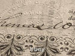 Pocomoke Bay Oyster Co NJ / MD VA connections 1886 stock certificate not tin can