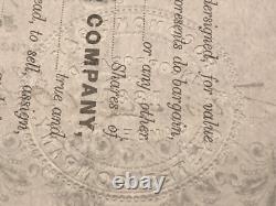 Pocomoke Bay Oyster Co NJ / MD VA connections 1886 stock certificate not tin can