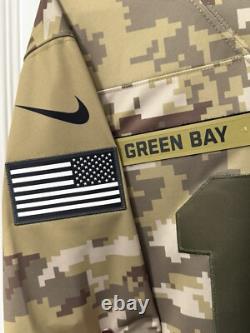 RARE #12 Green Bay Packers Salute To Service Jersey Sz L BNWT MINT CONDITION