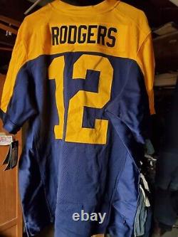 RARE Authentic Aaron Rodgers Green Bay Packers NFL NIKE Elite throwback Jersey
