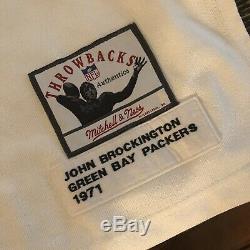 RARE Authentic Mitchell And Ness John Brockington #42 Green Bay Packers Jersey
