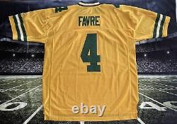 RARE COLOR Reebok #4 Brett Favre Green Bay Packers Jersey 2XL