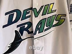 RARE Tampa Bay Devil Rays Authentic Jersey 1998 SIGNED Rocco Baldelli Size 48