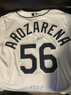 Randy Arozarena Autographed Tampa Bay Rays Jersey Exact Proof Mens M Brand New