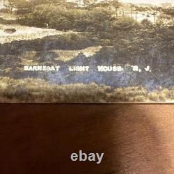 Rare 1911 RRPC Real Photo Post Card Barnegat Bay NJ Light House