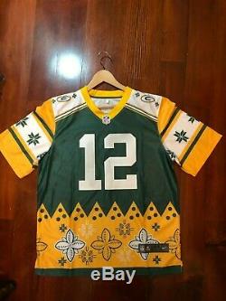 Rare Aaron Rodgers Green Bay Packers Jersey Hawaii Pro Bowl Nike NFL Nola