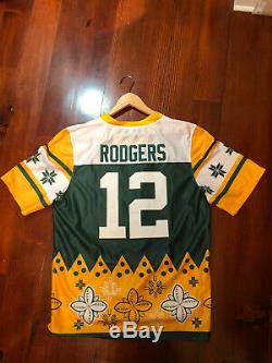 Rare Aaron Rodgers Green Bay Packers Jersey Hawaii Pro Bowl Nike NFL Nola