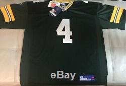 Rare New With Tags Authentic Brett Favre Green Bay Packers Jersey Mens Size 54