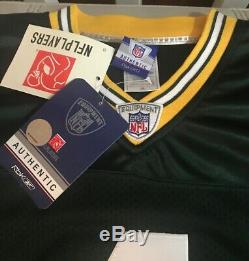 Rare New With Tags Authentic Brett Favre Green Bay Packers Jersey Mens Size 54