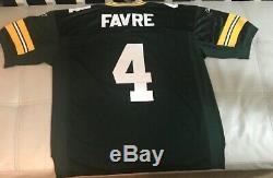 Rare New With Tags Authentic Brett Favre Green Bay Packers Jersey Mens Size 54