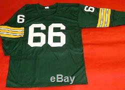 Ray Nitschke Custom Green Bay Packers 3/4 Sleeve Jersey