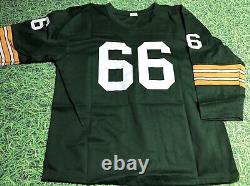 Ray Nitschke Custom Green Bay Packers 3/4 Sleeve Jersey