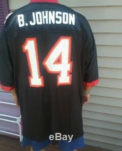 Reebok Authentic Jersey Brand Johnson Tampa Bay Buccaneers Throwback 3xl black