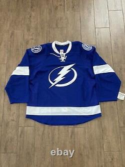 Reebok Authentic NHL EDGE 2.0 Official Issue Tampa Bay Lightning Jersey Blue 56