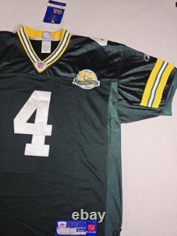 Reebok Brett Favre Green Bay Packers 50 Years Lambeau Patch Jersey Size 50 NWT
