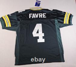 Reebok Brett Favre Green Bay Packers 50 Years Lambeau Patch Jersey Size 50 NWT