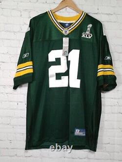 Reebok Charles Woodson #21 Green Bay Packers Super Bowl XLV Stitched Jersey 54