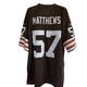 Reebok Cleveland Browns Jersey Men Sz Xl Clay Matthews #57 Stitched Retired Nwt