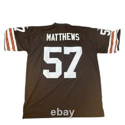 Reebok Cleveland Browns Jersey Men Sz XL Clay Matthews #57 Stitched Retired NWT